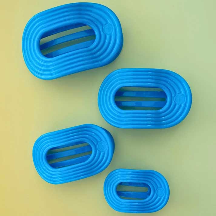 Flat Round Hair Clip Medium - Miami Vice