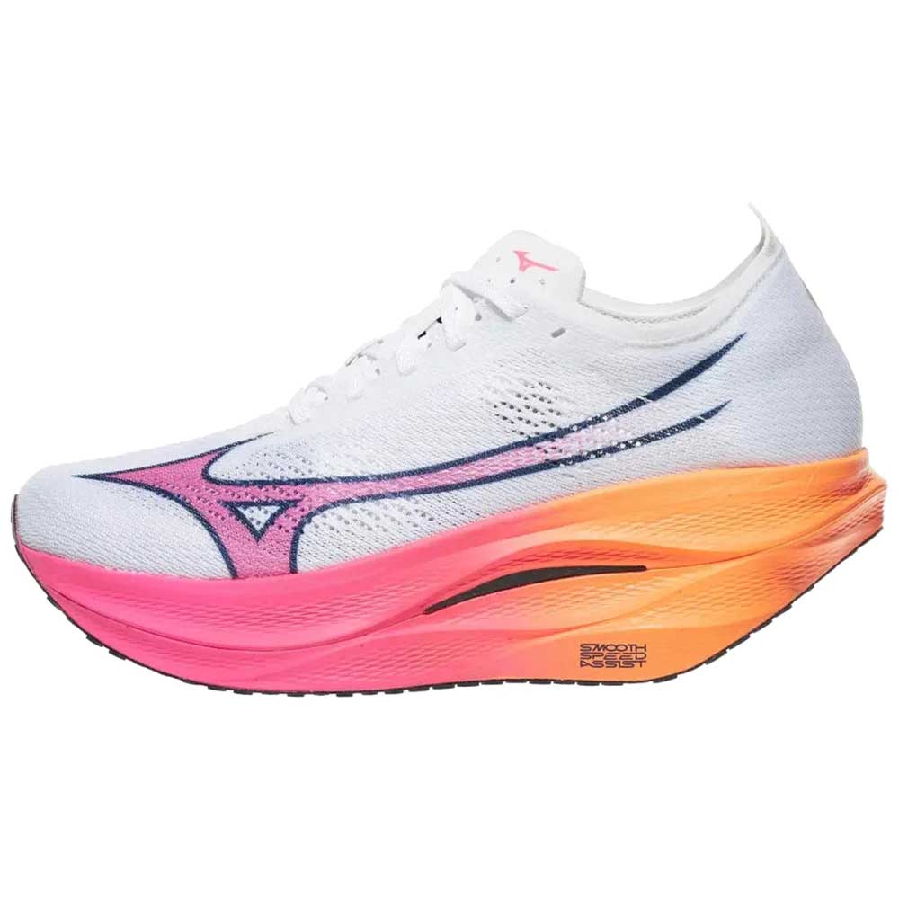 Wave Rebellion Pro 3 Running Shoe - White/Tang Orange - Regular (D)