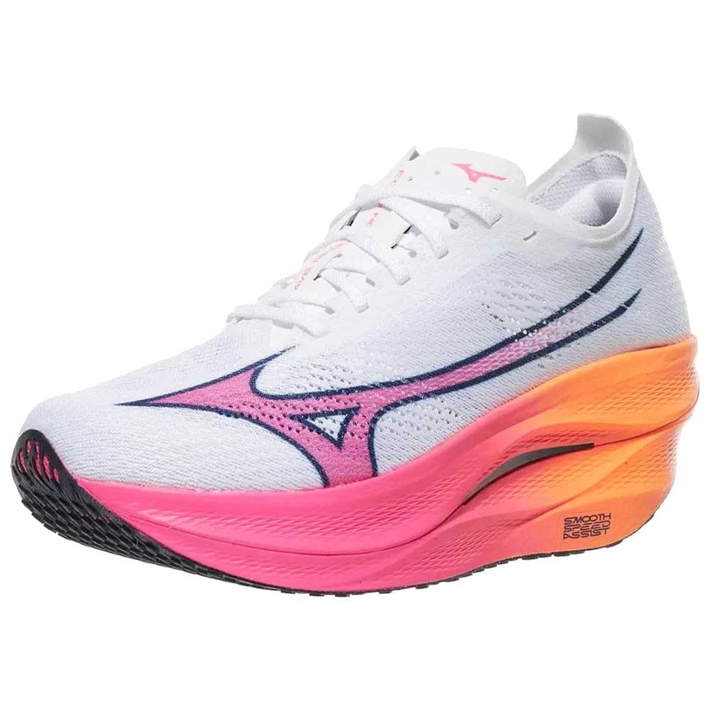 Wave Rebellion Pro 3 Running Shoe - White/Tang Orange - Regular (D)