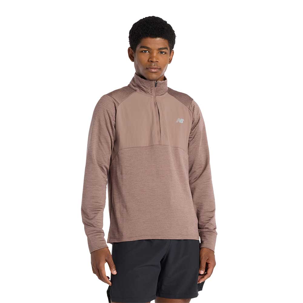 Men's Heat Grid 1/2 Zip - Earth Shadow Heather