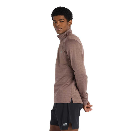 Men's Heat Grid 1/2 Zip - Earth Shadow Heather