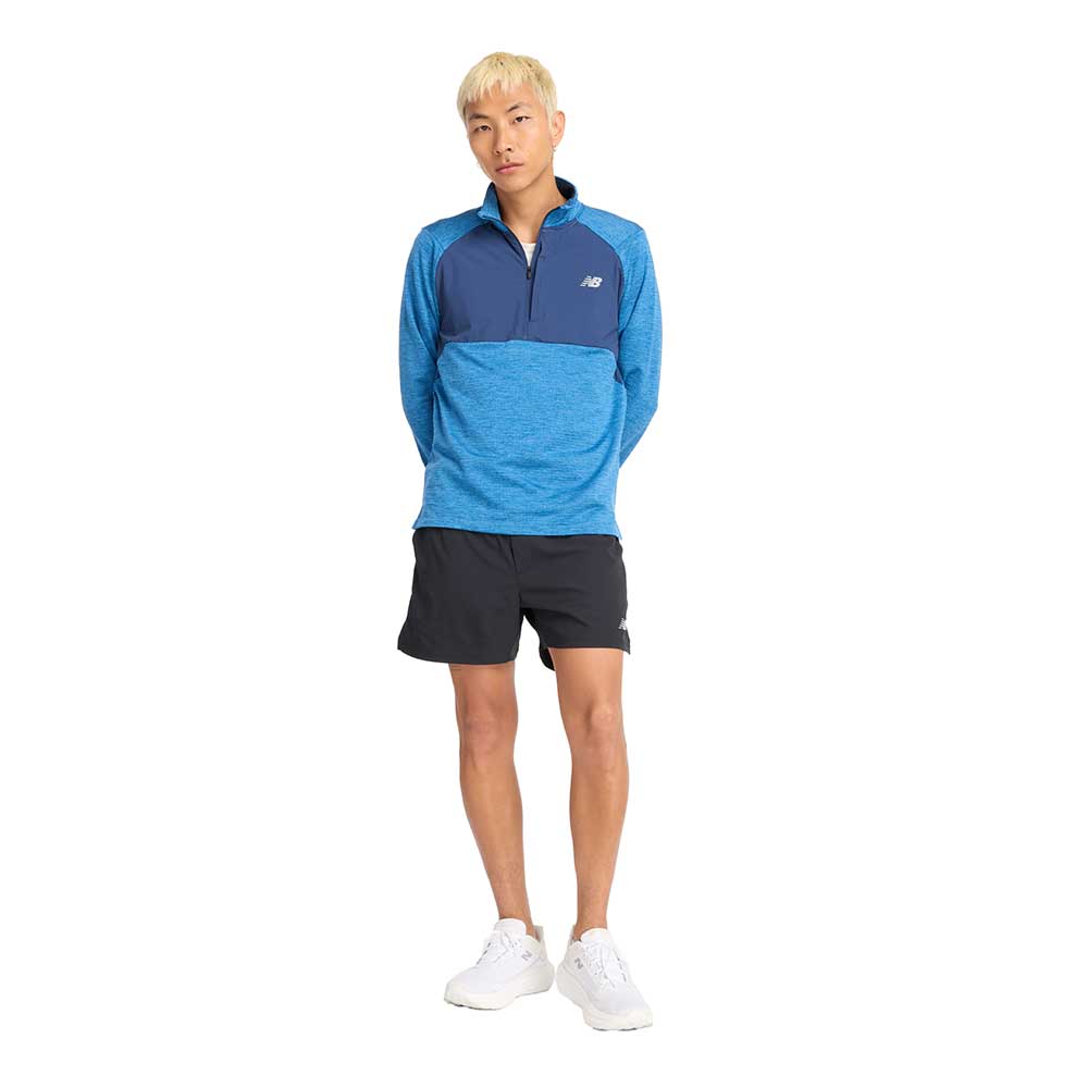 Athletics Heat Grid 1/2 Zip - Heron Blue