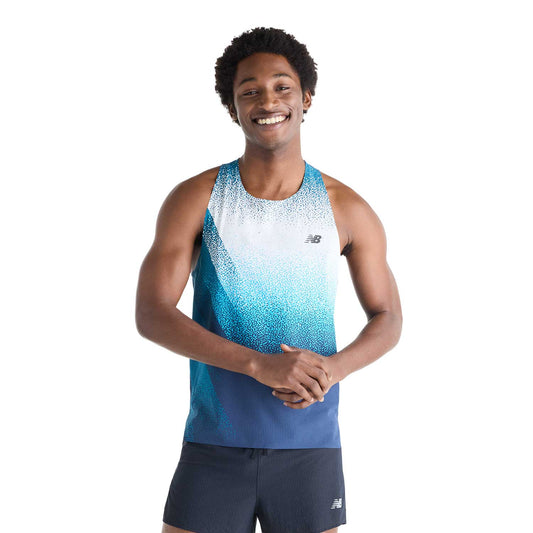Men's Race Day Ultra Light Printed Singlet - Altitude