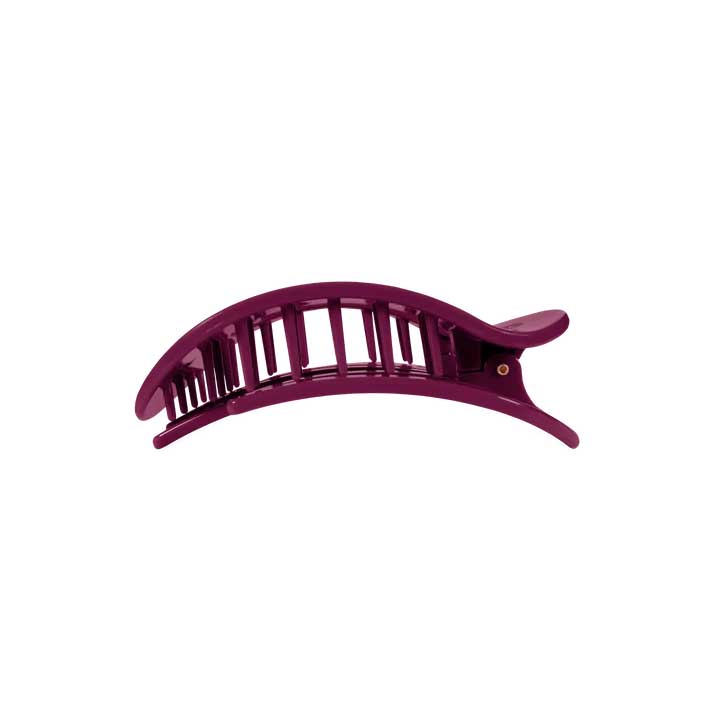 Flat Round Hair Clip Medium - Mulberry