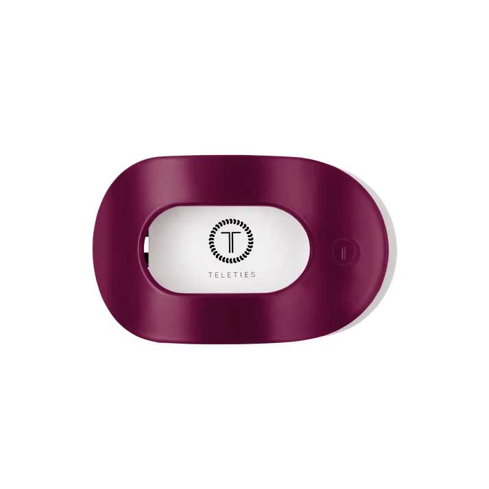 Flat Round Hair Clip Medium - Mulberry