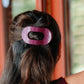 Flat Round Hair Clip Medium - Mulberry