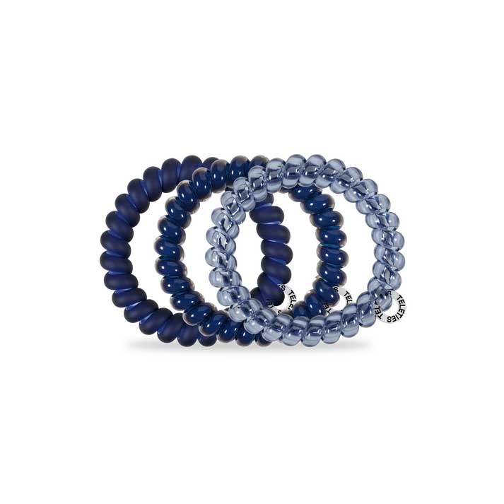 Hair Ties Large 3-Pack - Nightfall Navy