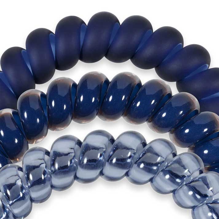 Hair Ties Large 3-Pack - Nightfall Navy