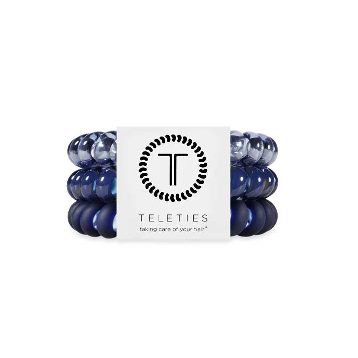 Hair Ties Large 3-Pack - Nightfall Navy