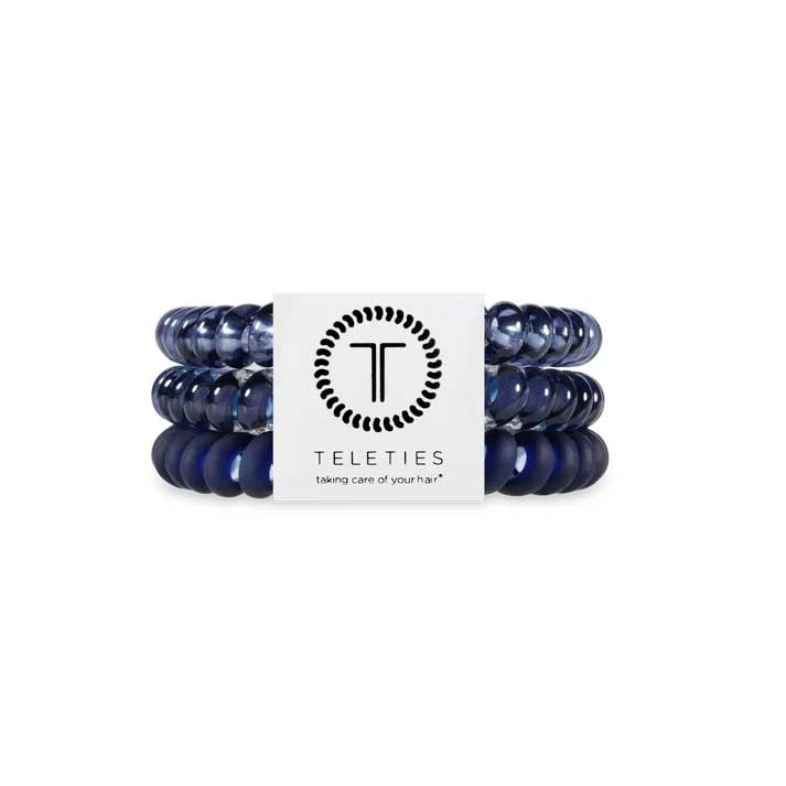 Hair Ties Small 3-Pack - Nightfall Navy