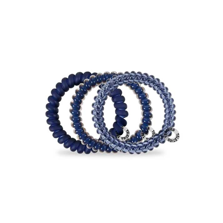 Hair Ties Small 3-Pack - Nightfall Navy