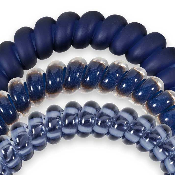 Hair Ties Small 3-Pack - Nightfall Navy