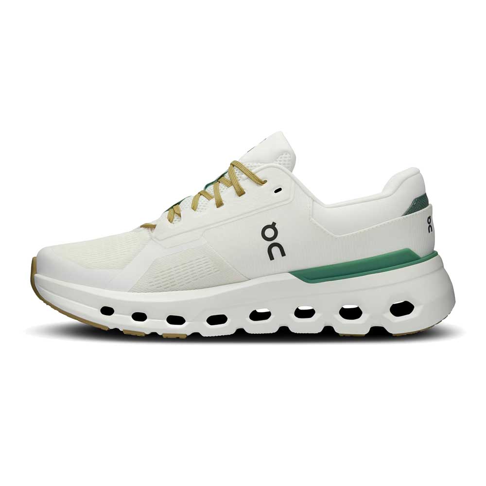 Men's Cloudrunner 2 Running Shoe - Undyed/Green - Wide (2E)