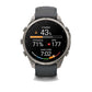 fenix 9 Pro, 51mm - Titanium with Graphite/Black Silicone Band