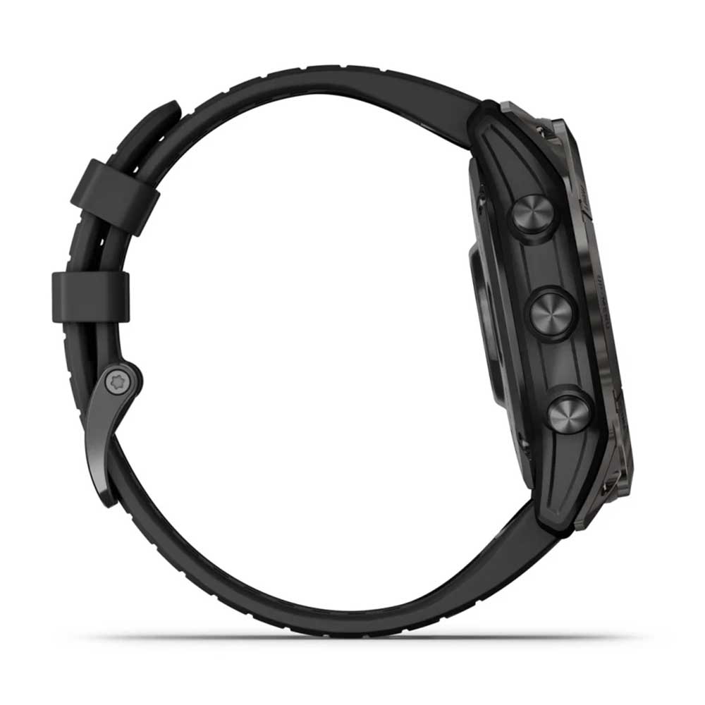 epix 2 Pro 51mm Sapphire Watch- Carbon Gray DLC Titanium with Black Band
