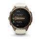 fenix 9 Pro, 43mm - Autumn Gold Titanium with Cream/French Gray Silicone Band