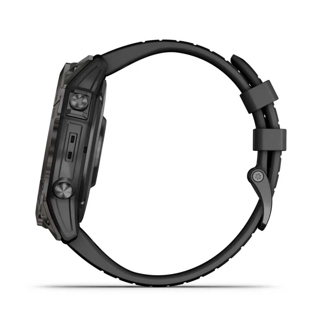 Garmin epix™ Pro (Gen 2) – Sapphire Edition  42 mm Carbon Gray DLC  Titanium with Black Band - Dialed Cycling Lab