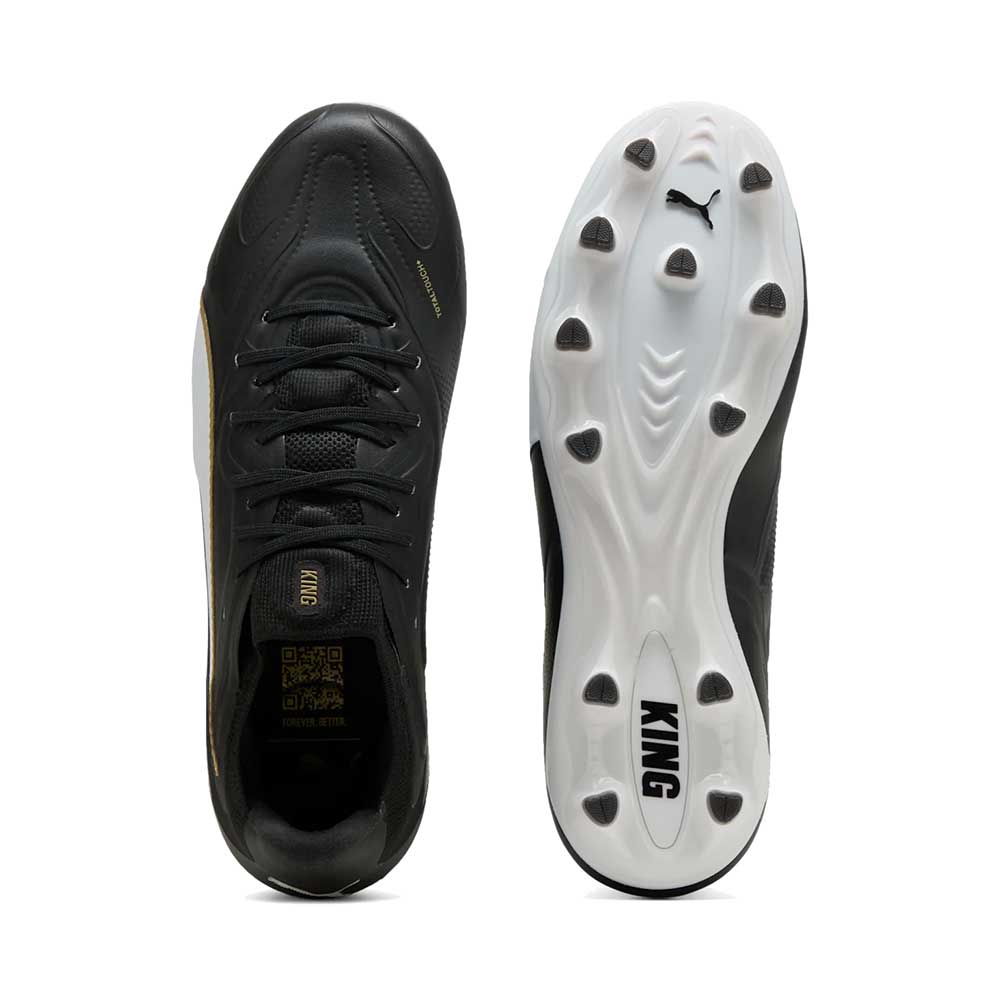 Men's King 20 Ultimate FG/AG - Puma Black/Puma White/Puma Gold - Regular (D)