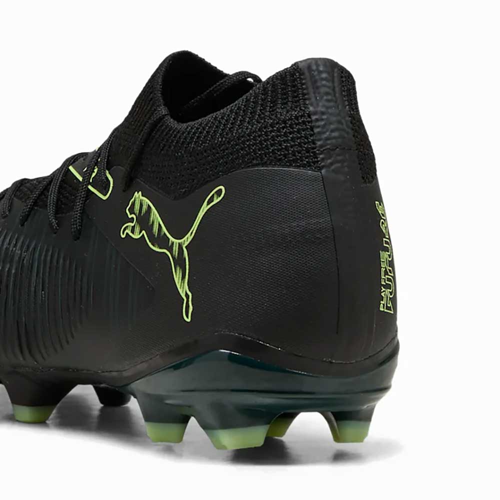Men's Future 8 Match FG/AG Soccer Cleat - Puma Black/Fizzy Light/Green Terrain - Regular (D)