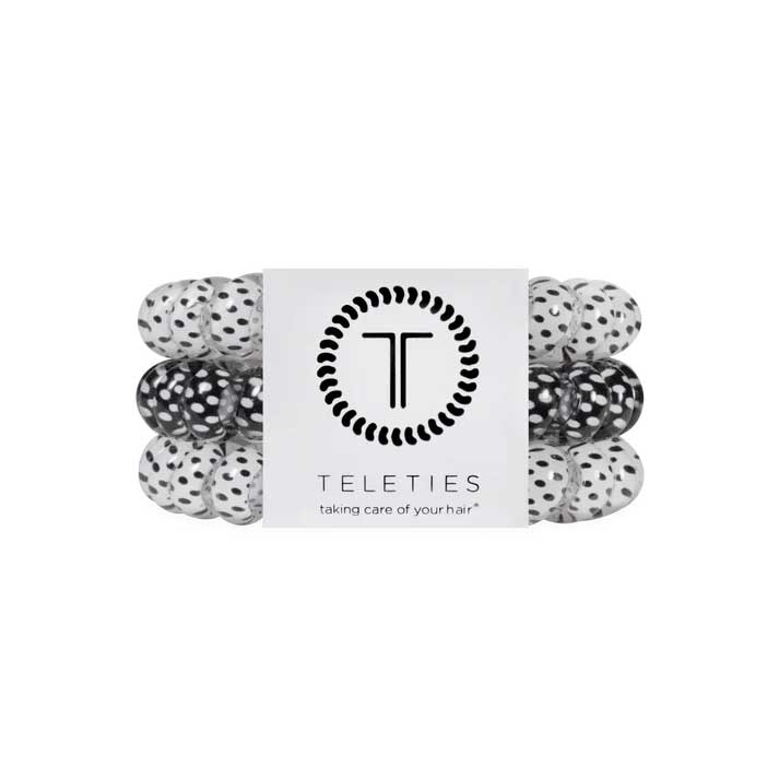 Hair Ties Large 3-Pack - Polka Dot Party