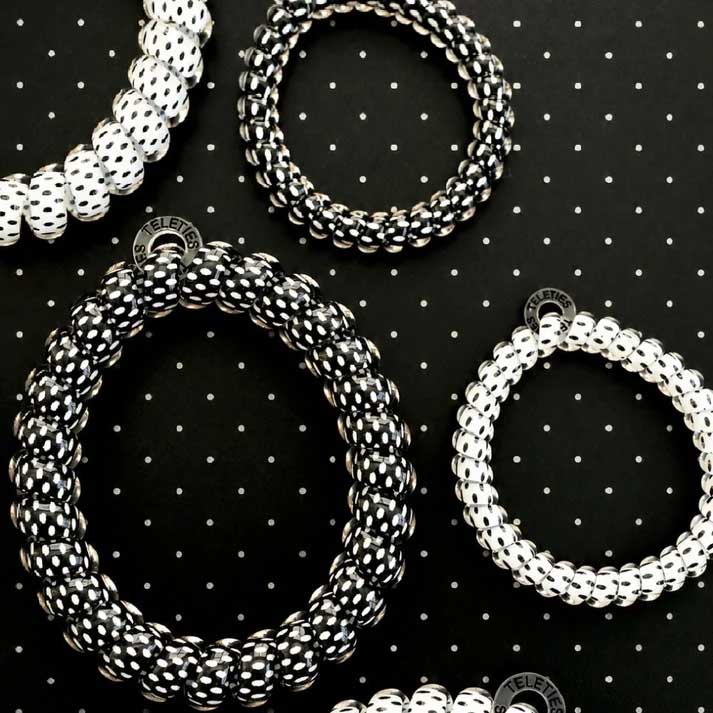 Hair Ties Large 3-Pack - Polka Dot Party