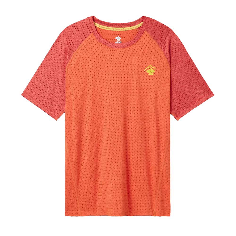 Men's EZ Tee Perf Short Sleeve Trail - Spice Orange