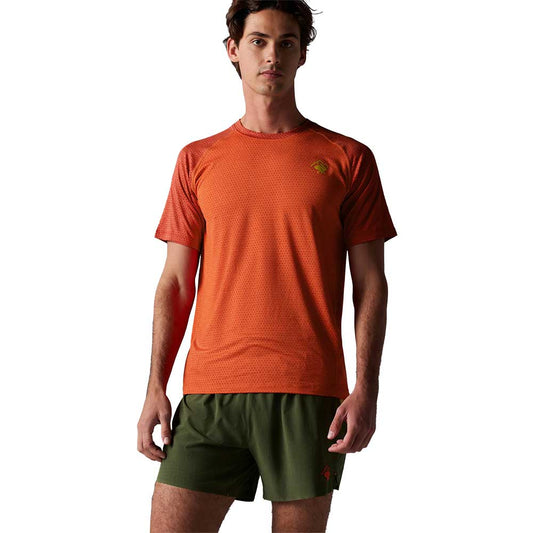Men's EZ Tee Perf Short Sleeve Trail - Spice Orange