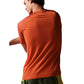 Men's EZ Tee Perf Short Sleeve Trail - Spice Orange