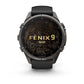 fenix 9 Pro, 47mm - Titanium with Graphite/Black Silicone Band