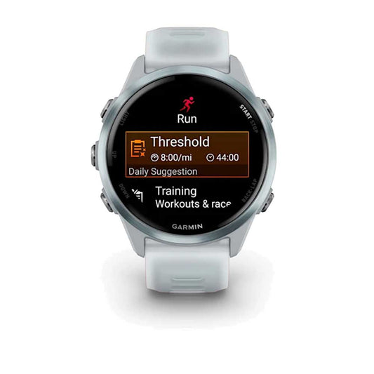 Forerunner 570 - 42mm, Cloud Blue Aluminum with Translucent Whitestone/Cloud Blue Band