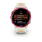 Forerunner 570 - 42mm, Raspberry Aluminum with Translucent Bone/Mango Band