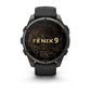 fenix 9, 47mm - Carbon Gray DLC Titanium with Black Silicone Band