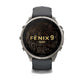 fenix 9 Pro, 51mm - Titanium with Graphite/Black Silicone Band