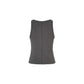 Women's Ribbed Recovery Tank - Charcoal