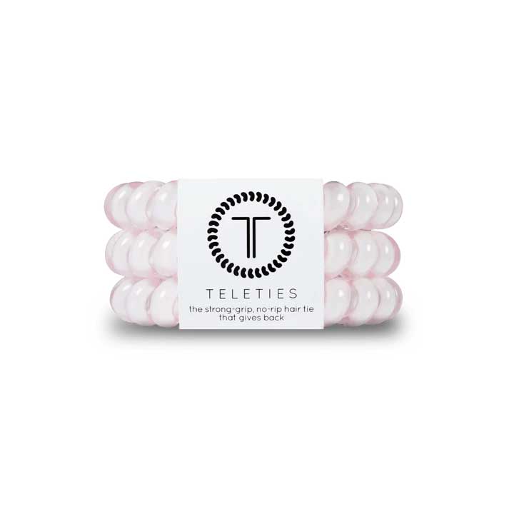 Hair Ties Large 3-Pack - Rose Water Pink