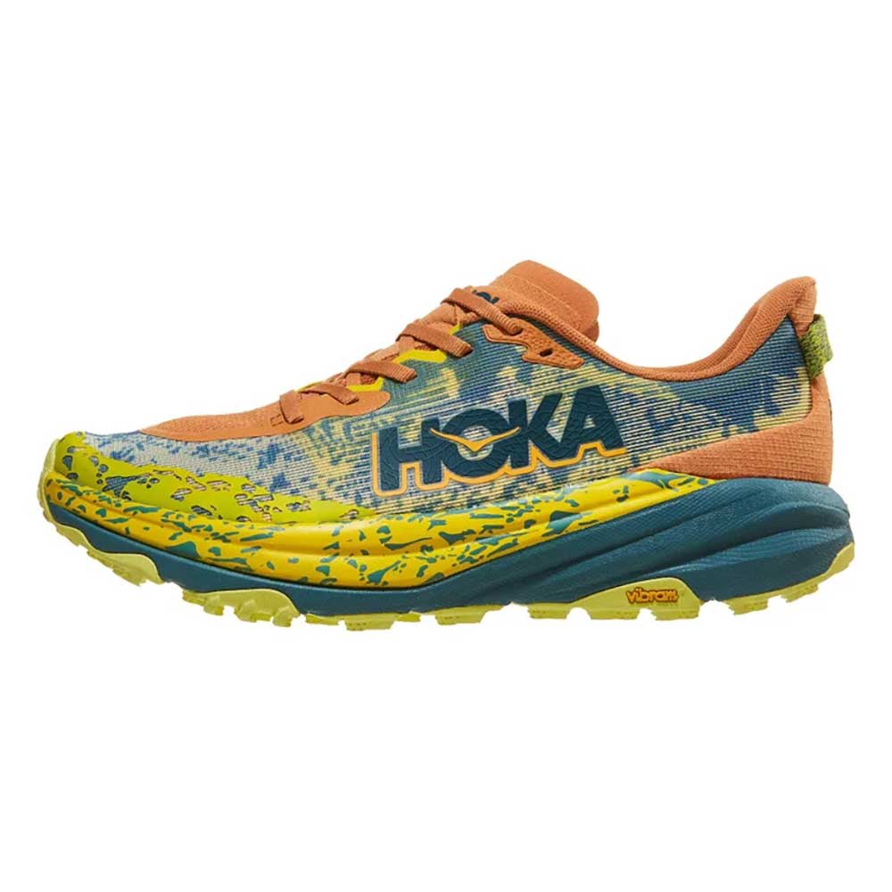 Men's Speedgoat 6 Trail Running Shoe - Terra Cotta/Mountain Fog - Regular (D)