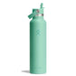 24 oz Standard Mouth with Flex Straw Cap - Mermaid Green