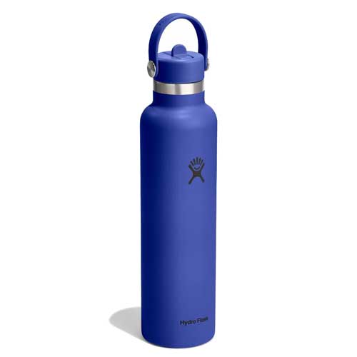 24 oz Standard Mouth with Flex Straw Cap - Capri Blue