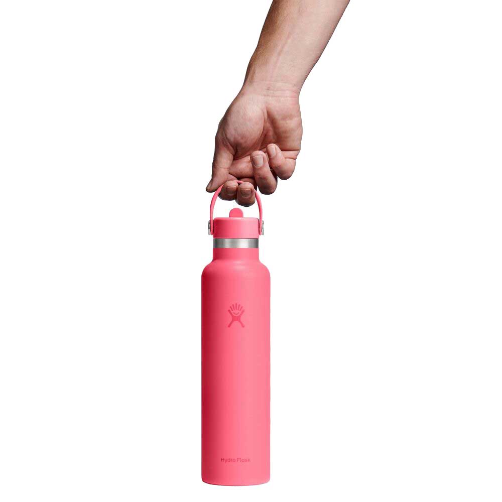 24 oz Standard Mouth with Flex Straw Cap - Popstar Pink