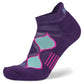 Women's Enduro No Show Tab Sock - Charged Purple/Watermelon