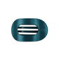 Flat Round Hair Clip Medium - Teal with It