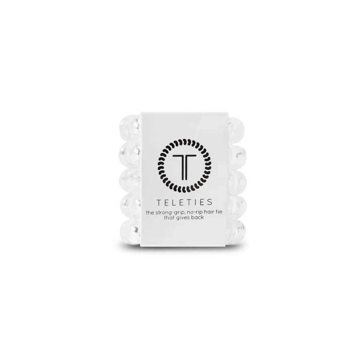 Hair Ties Tiny 5-Pack - Crystal Clear