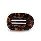 Flat Round Hair Clip Medium - Tortoise