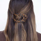 Flat Round Hair Clip Medium - Tortoise