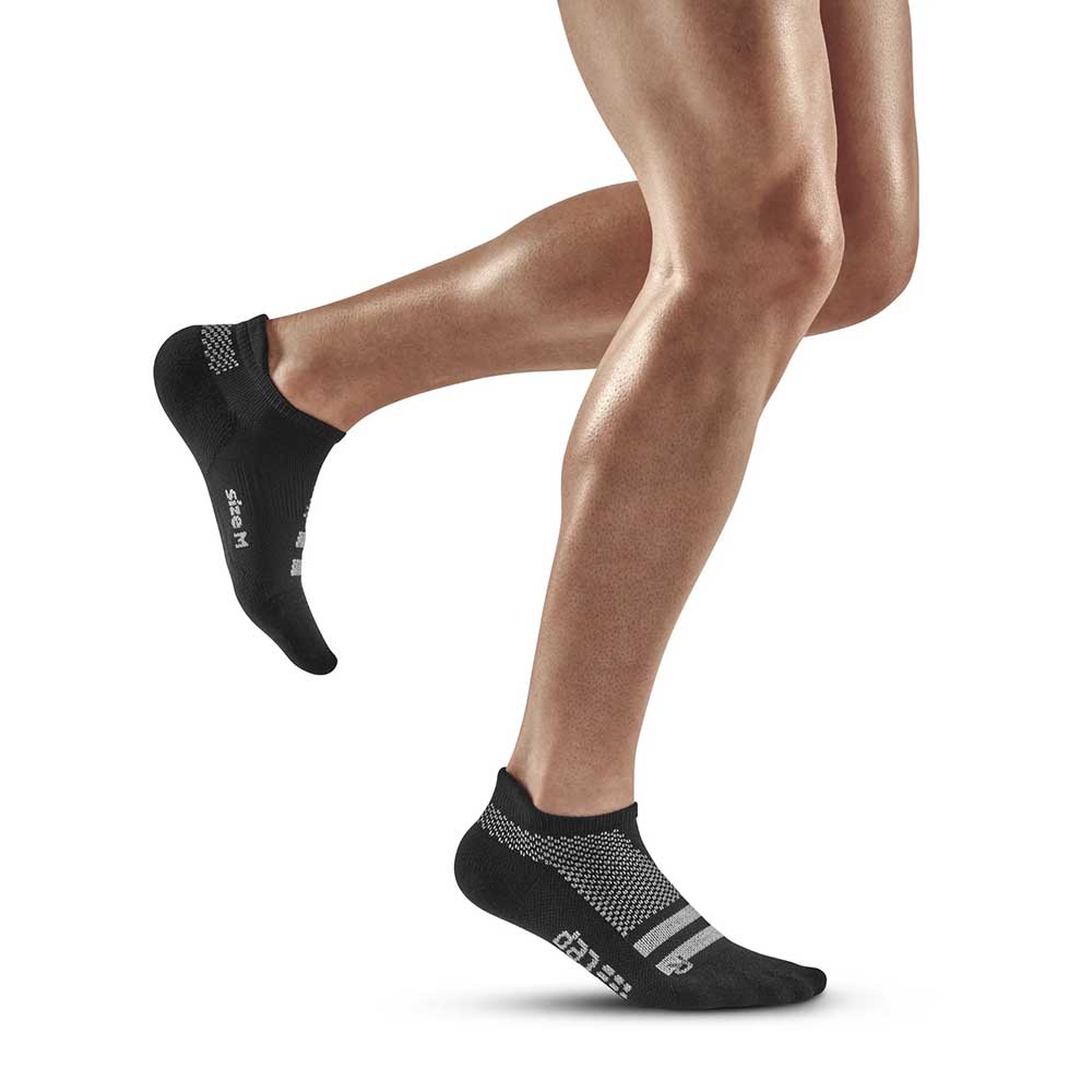 Men's Training No Show Socks -  Black Training