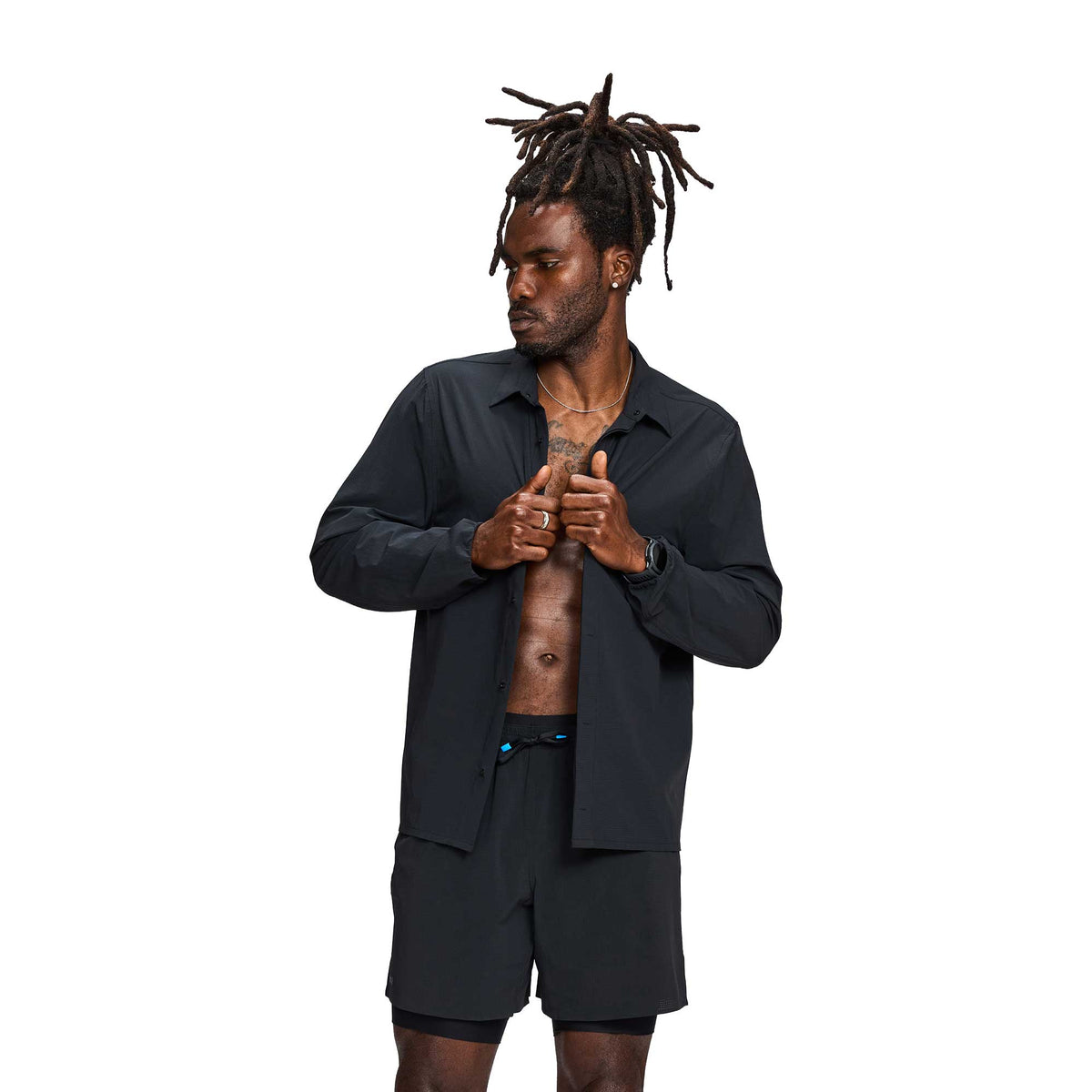 Men's Trekker Snappy Long Sleeve - Midnight