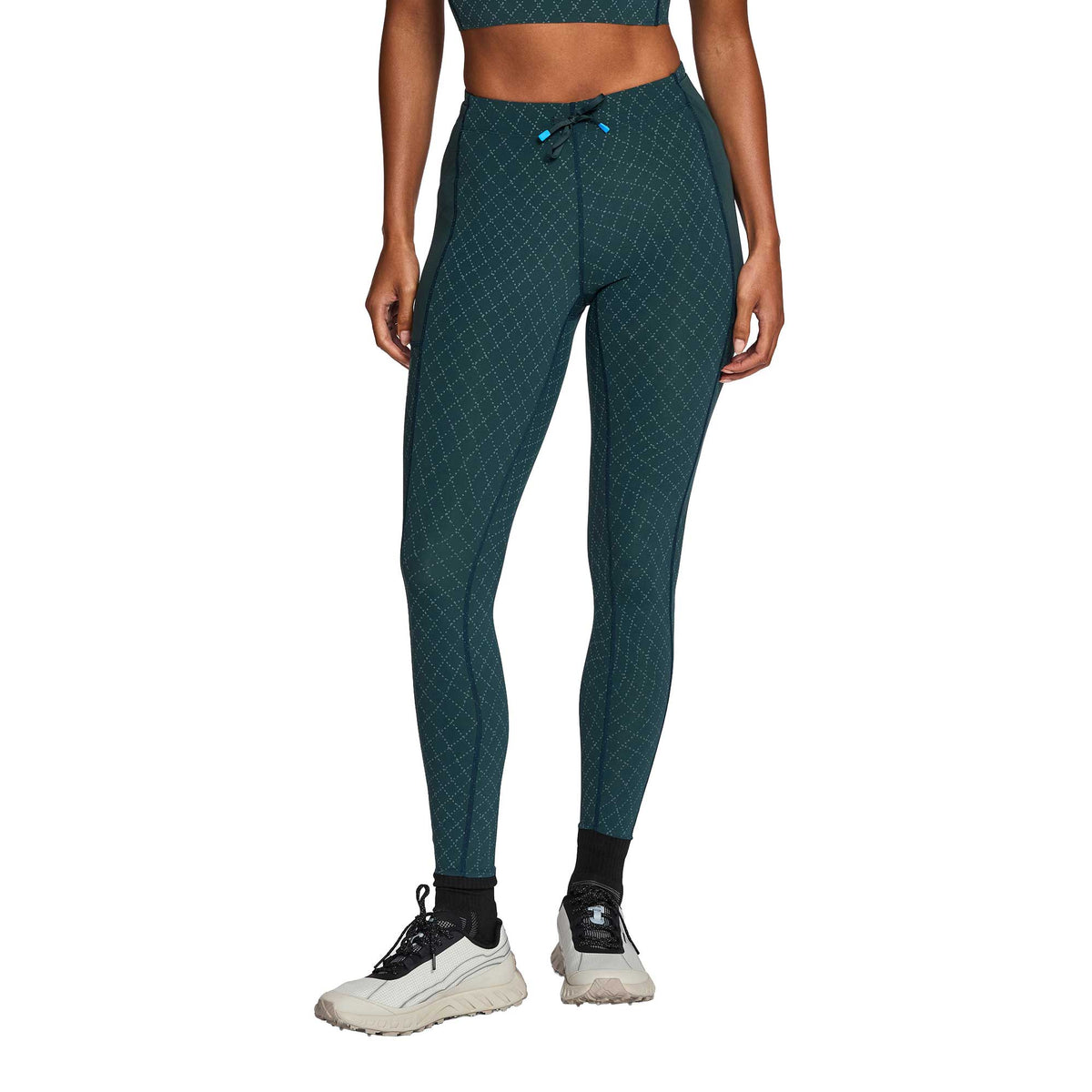 Women's 7/8 Trail Tight - Warpnet Hi-Vis Atlantis