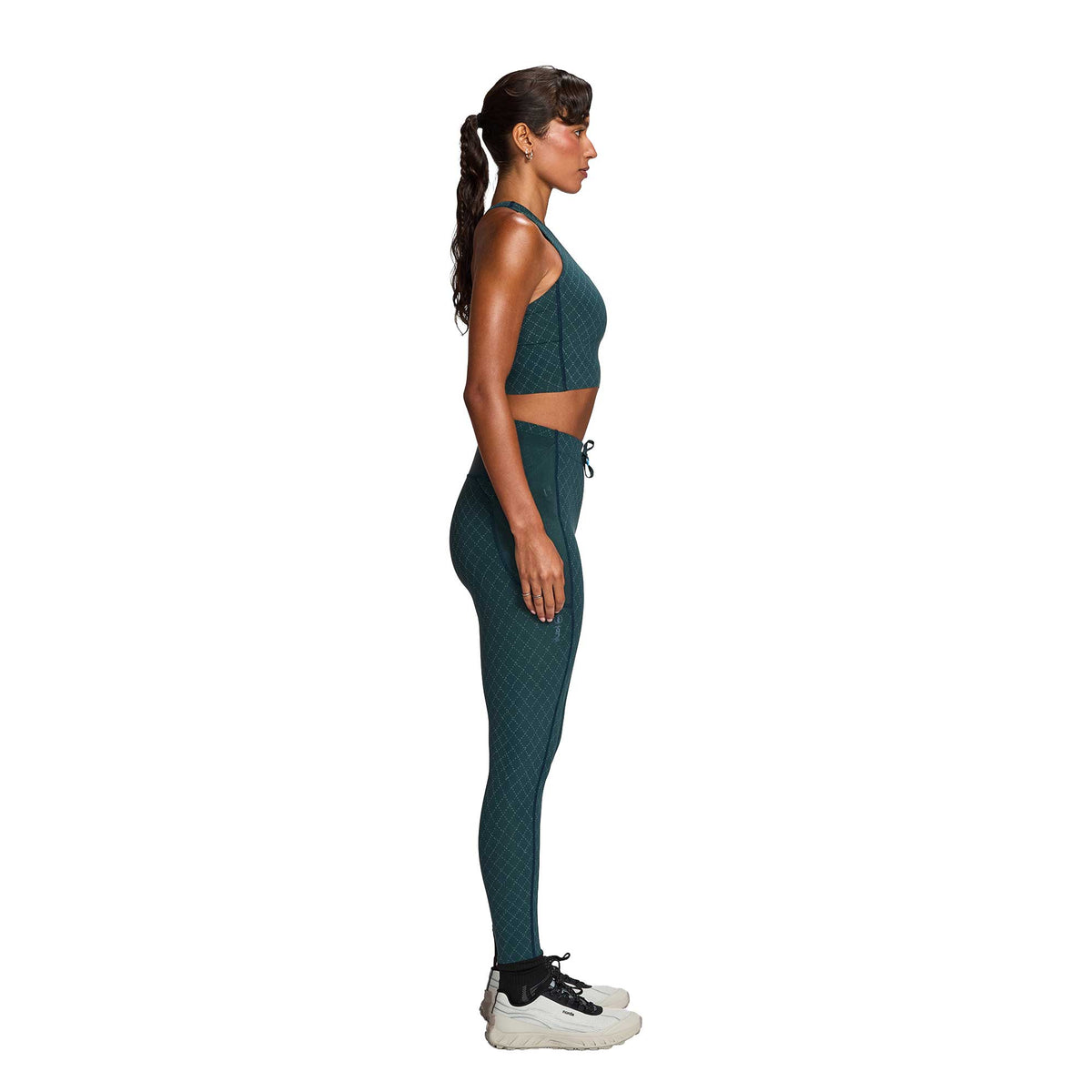 Women's 7/8 Trail Tight - Warpnet Hi-Vis Atlantis