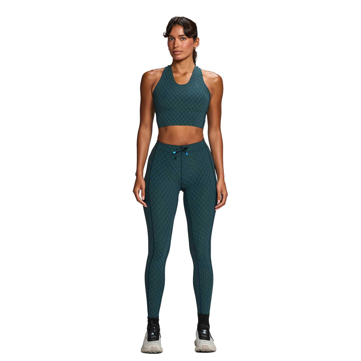 Women's 7/8 Trail Tight - Warpnet Hi-Vis Atlantis