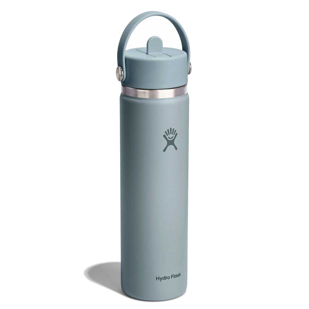 24 oz Standard Mouth with Flex Straw Cap - Shale Gray